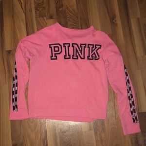 Pink Victoria’s Secret logo crewneck